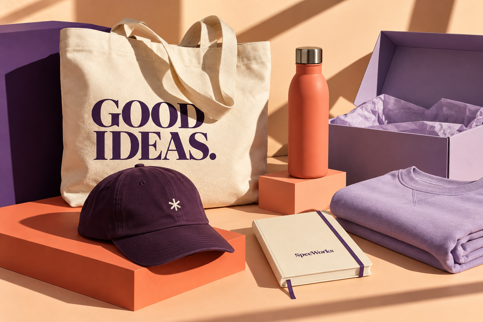 Merchandise concept featuring everyday branded products